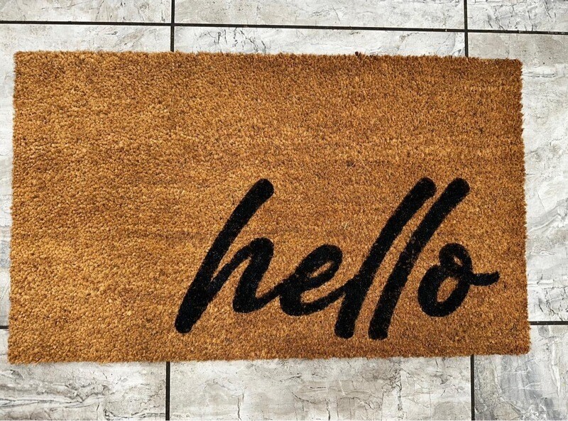 Hello Door Mat