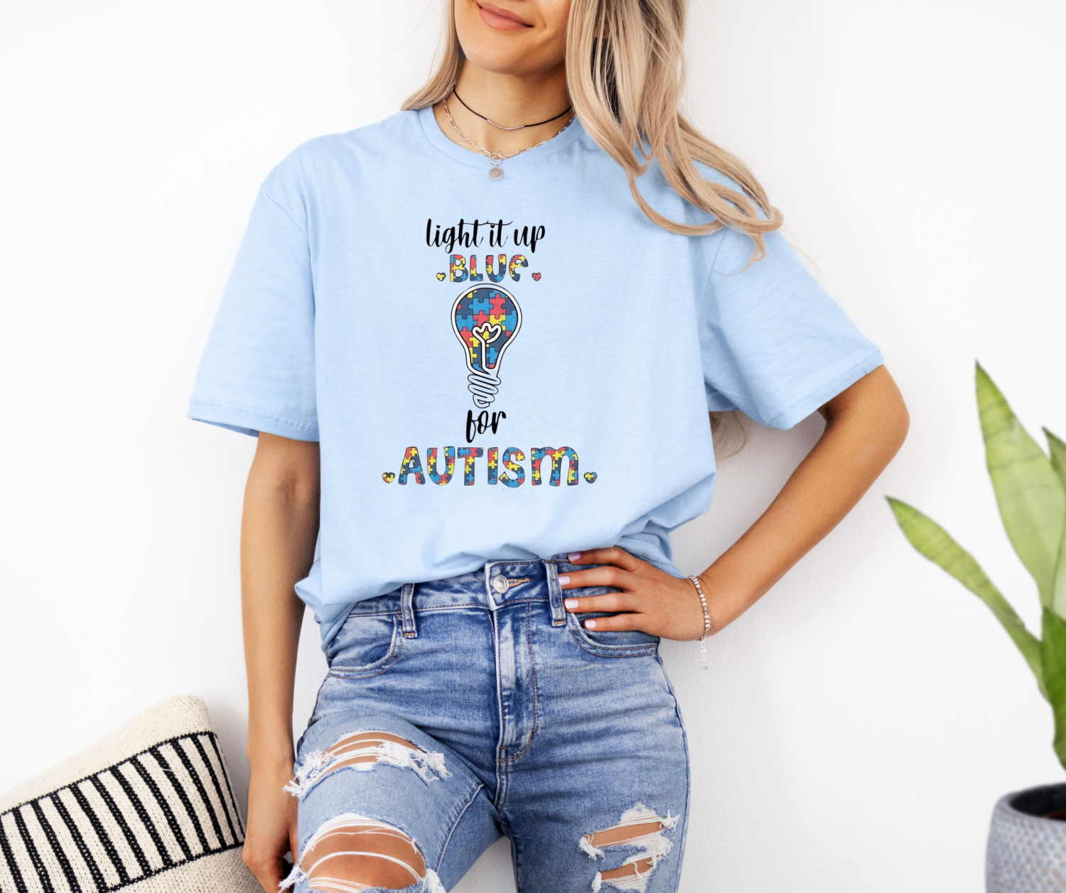 Light it up blue.