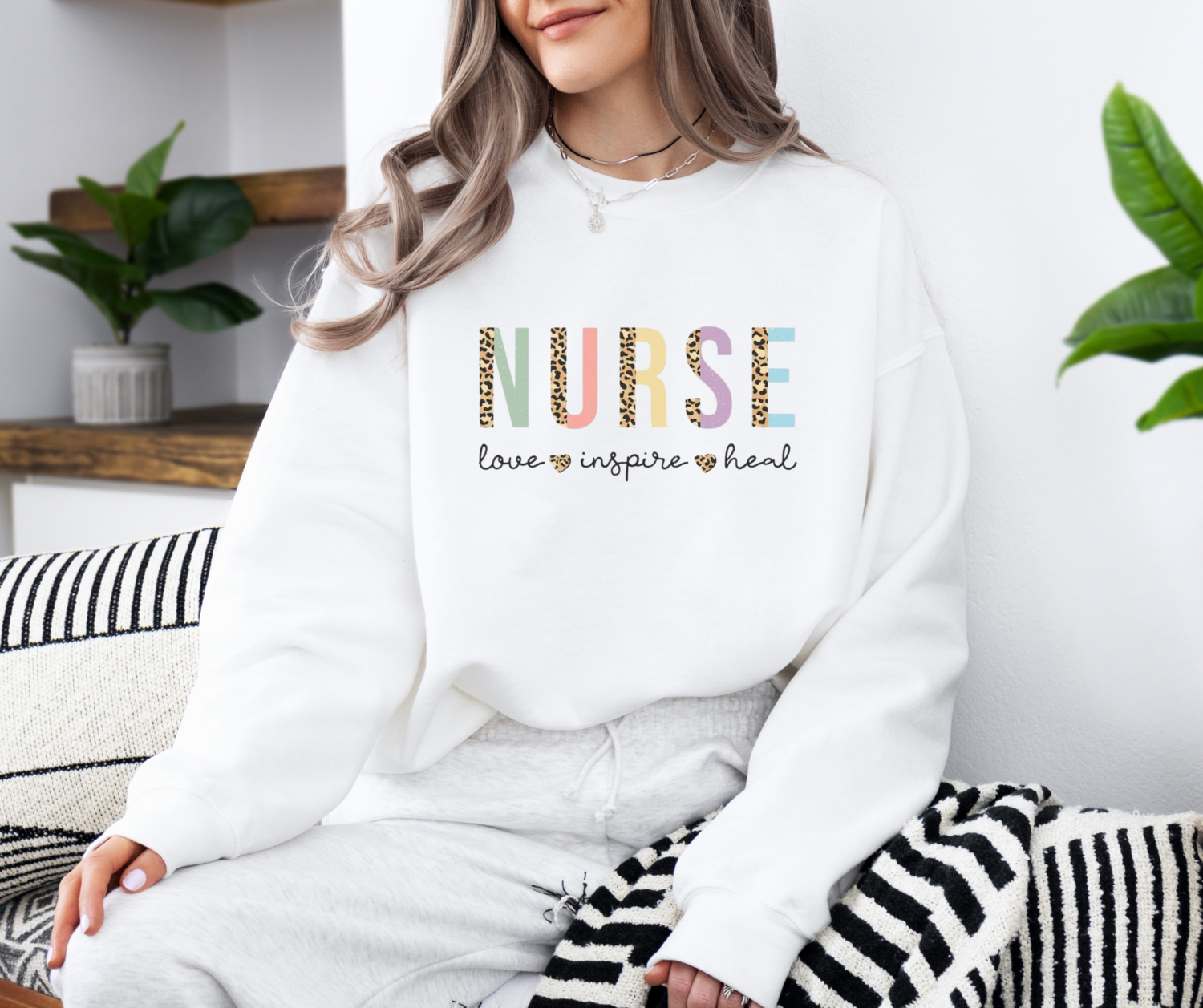 Cheetah Print Nurse Crew