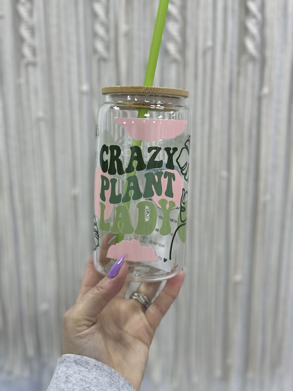 Crazy Plant Lady Can Cup