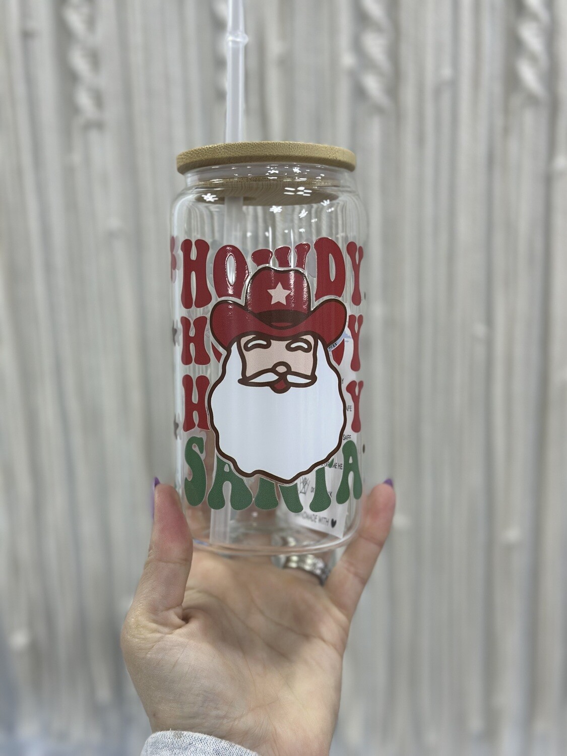 Howdy Santa Can Cup