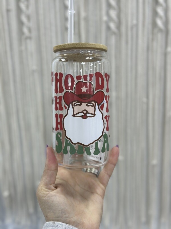 Howdy Santa Can Cup