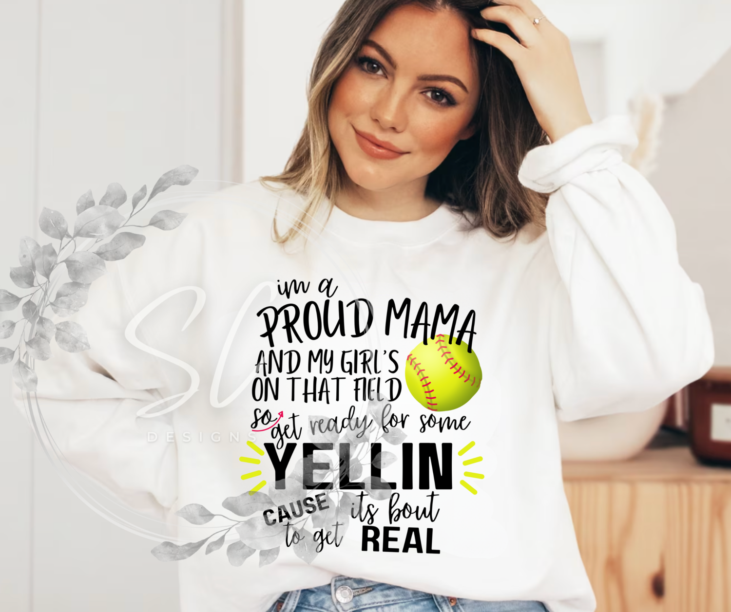 Proud Softball Mama