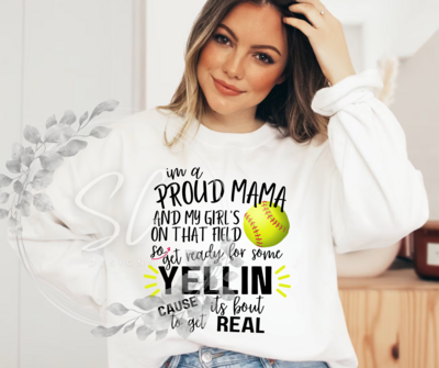 Proud Softball Mama