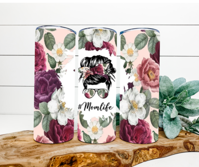 #momlife Rose Tumbler