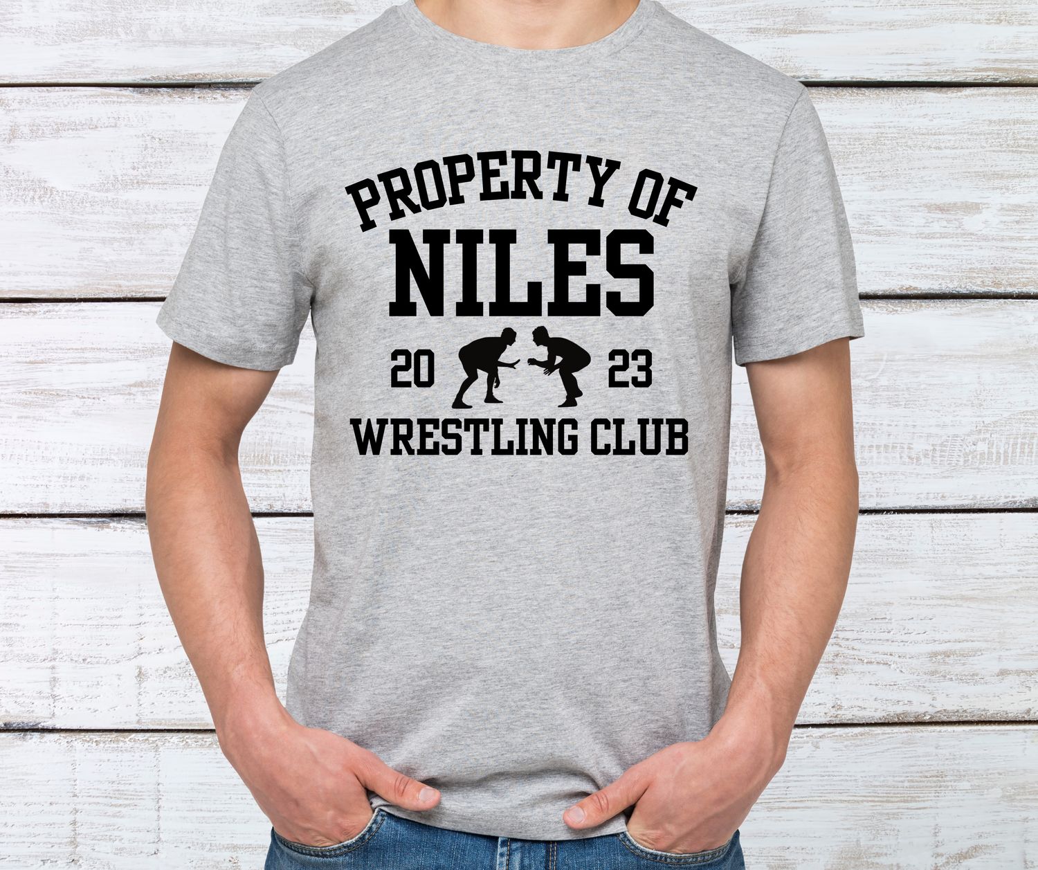 Property of... wrestling club.