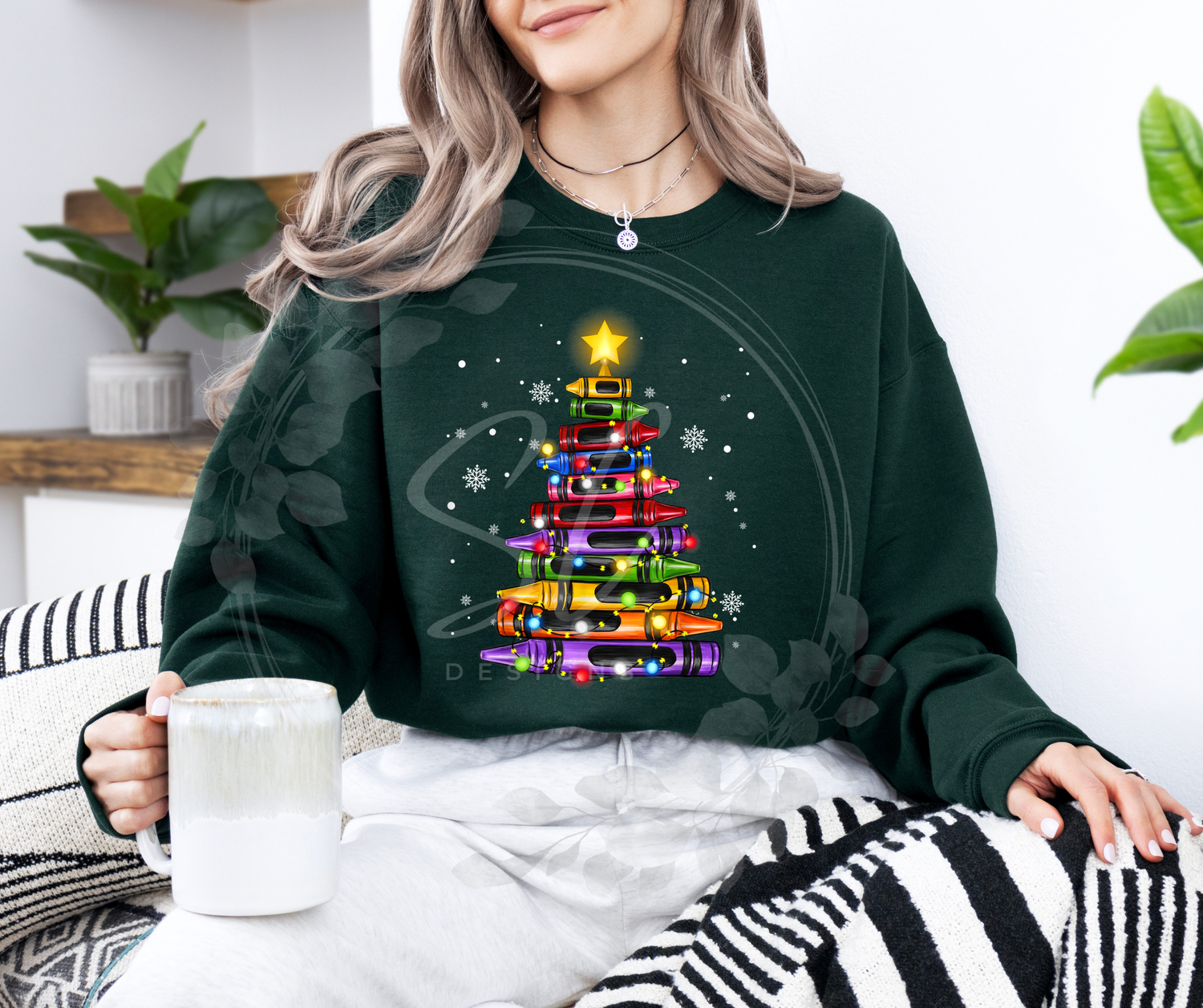 Crayon Christmas Tree.