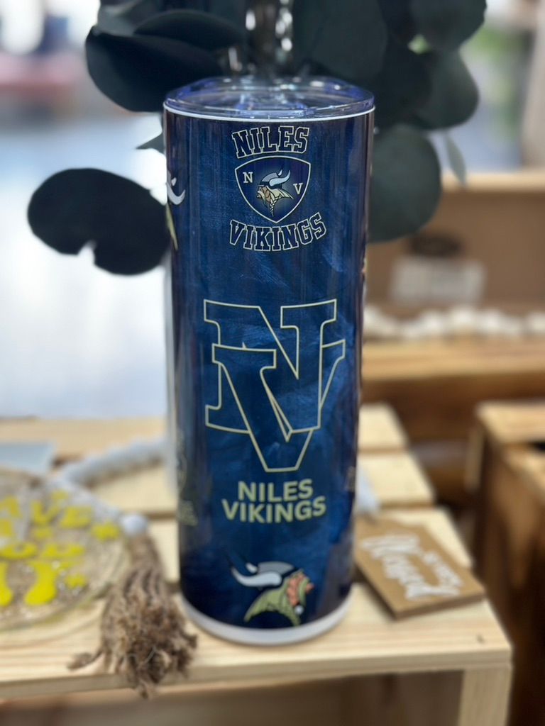 20 oz Niles Vikings Tumbler