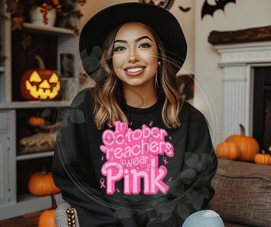 In October Teachers Wear Pink