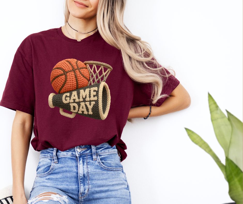 Yarn Basketball hoop Game Day