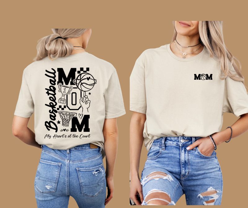 Basketball Mom Checkered