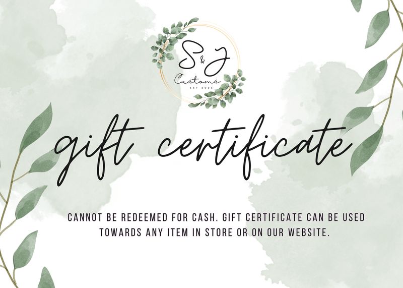 E-Gift Certificate