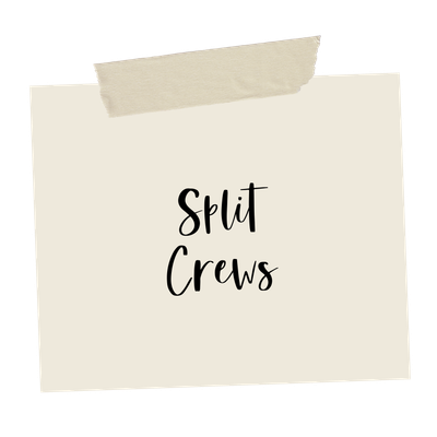 Split Crews Spirit Wear