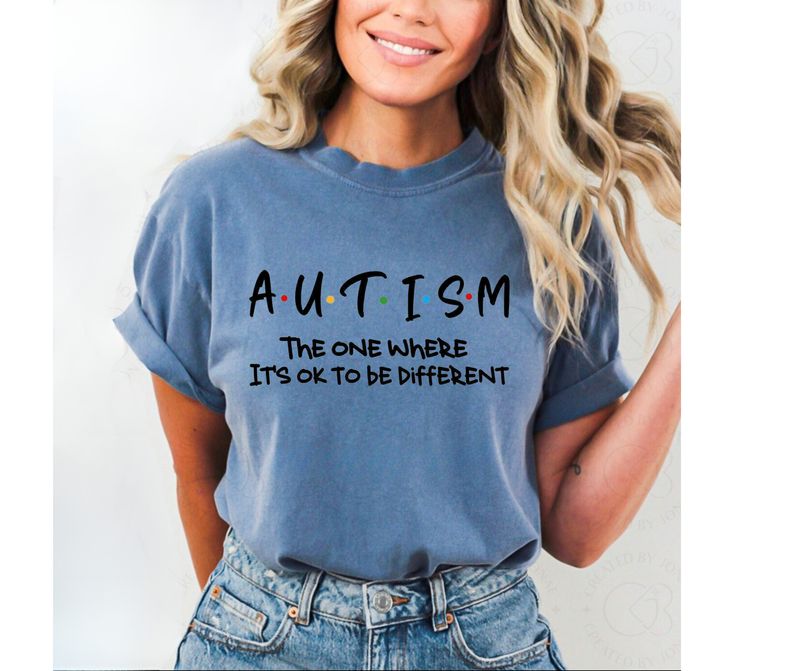 Autism Friends Font T-shirt