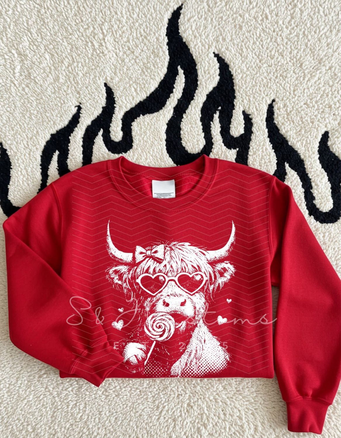 Halftone Valentines Cow