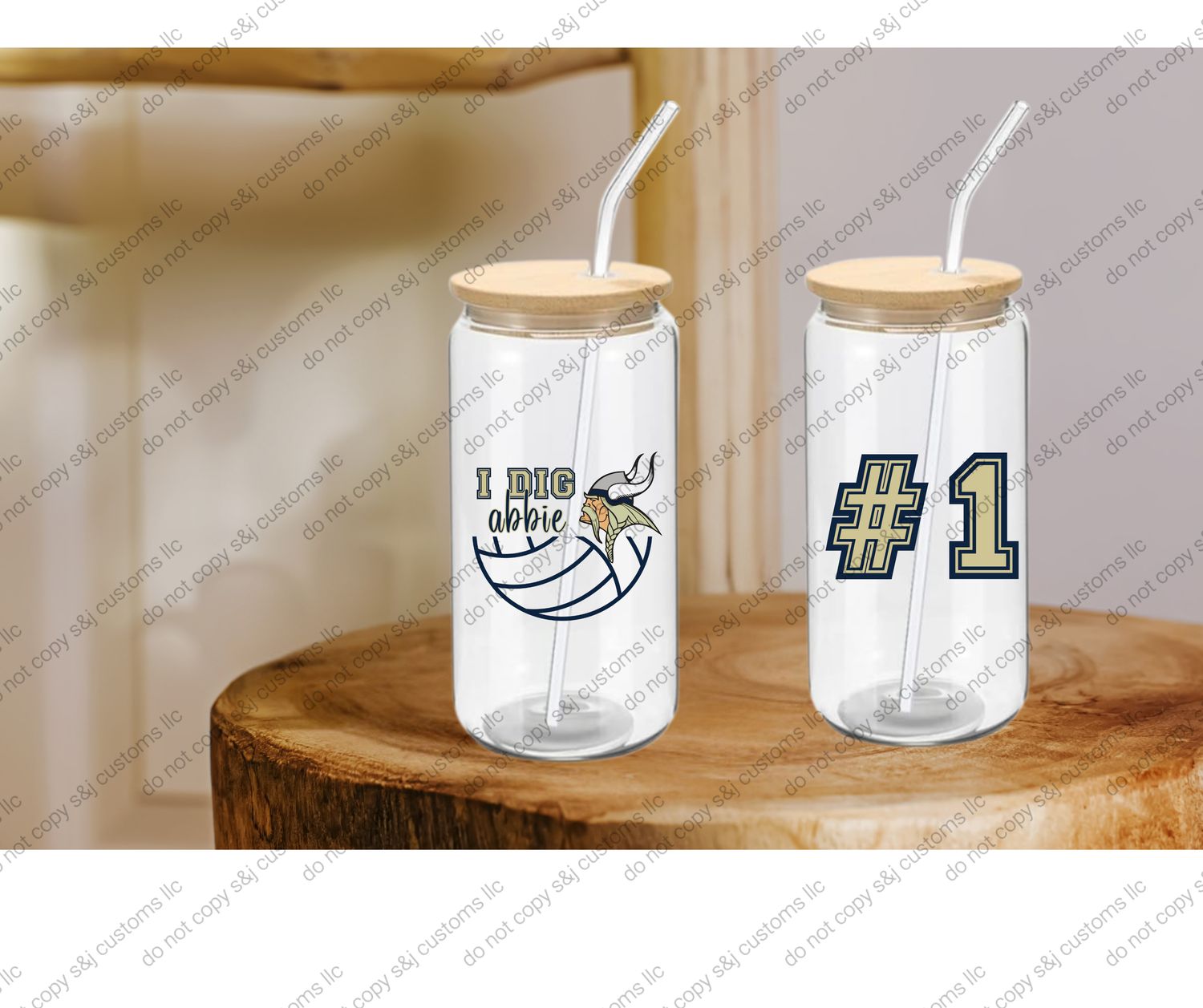 Glass Can Cup.
