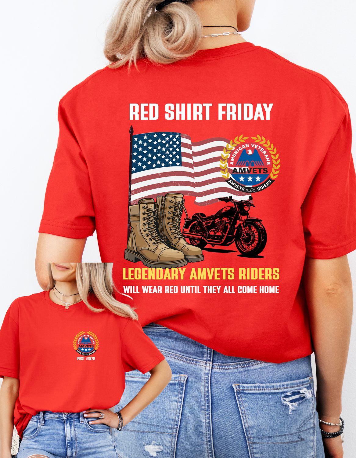 R.E.D Shirt Friday - Amvets Riders