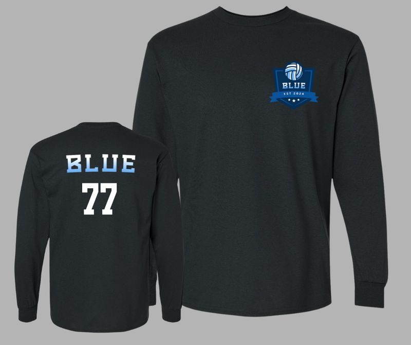 Blue Volleyball Academy Long Sleeve