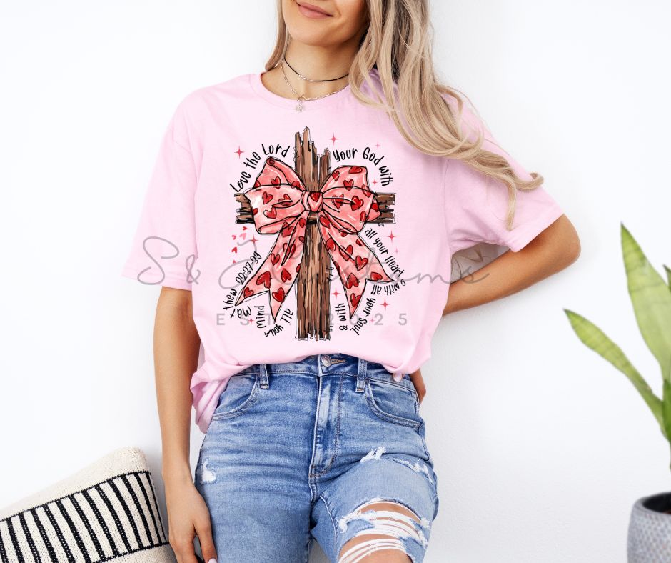 Heart Bow &amp; Cross