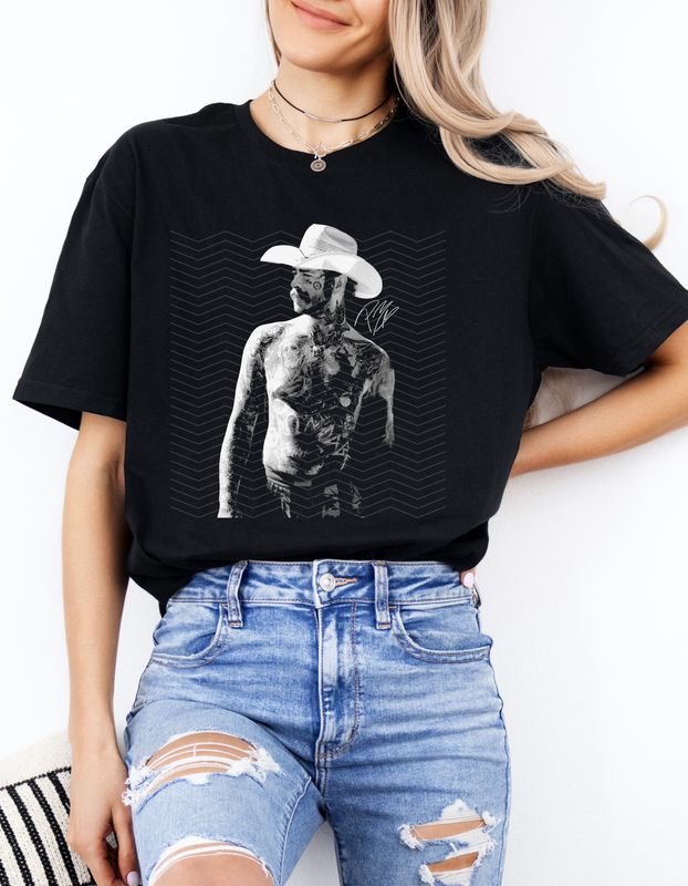 Post Malone half tone