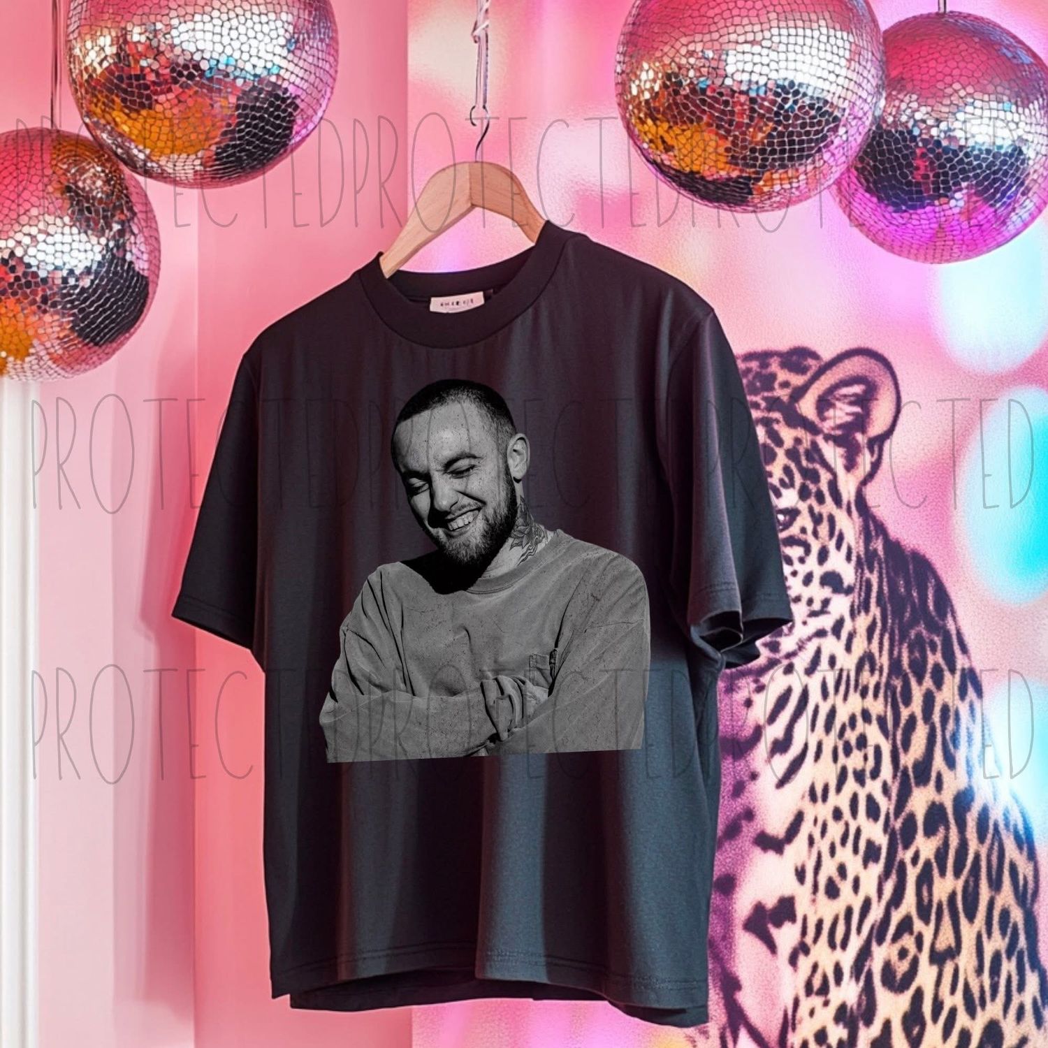 Mac Miller half tone