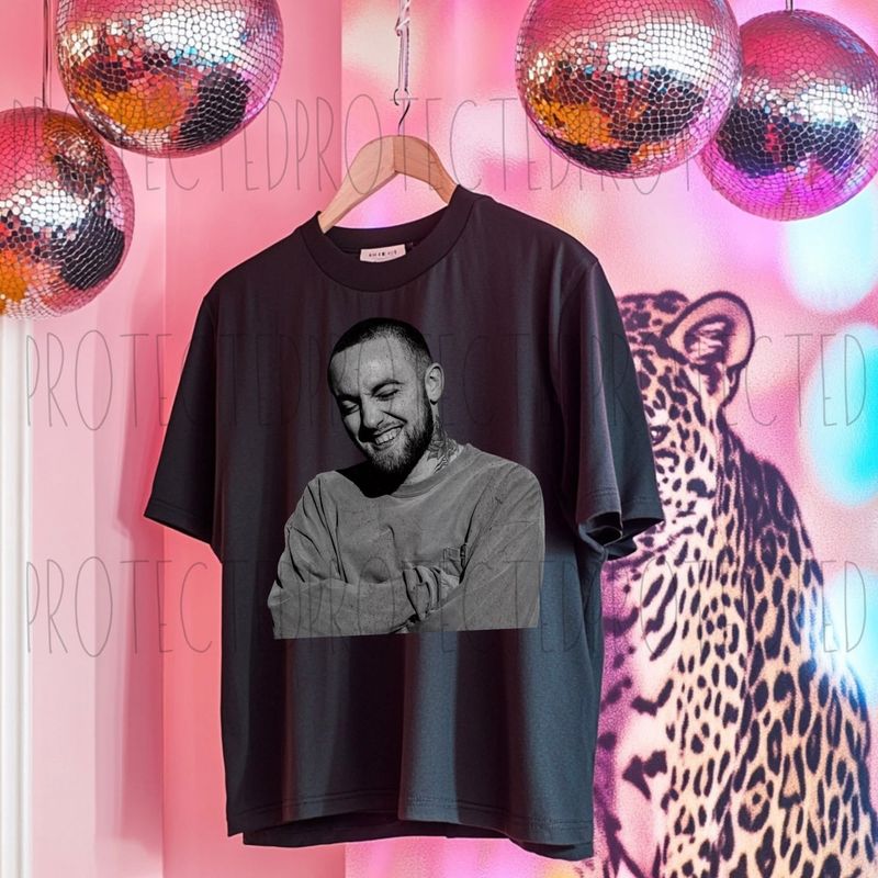 Mac Miller half tone