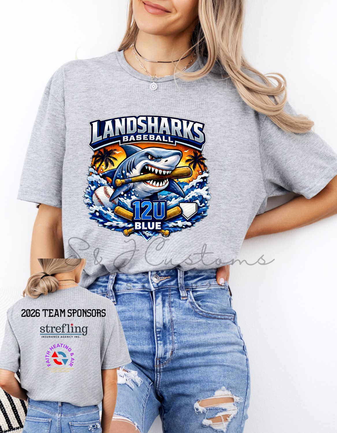 Landshark 12U Blue Team Shirt
