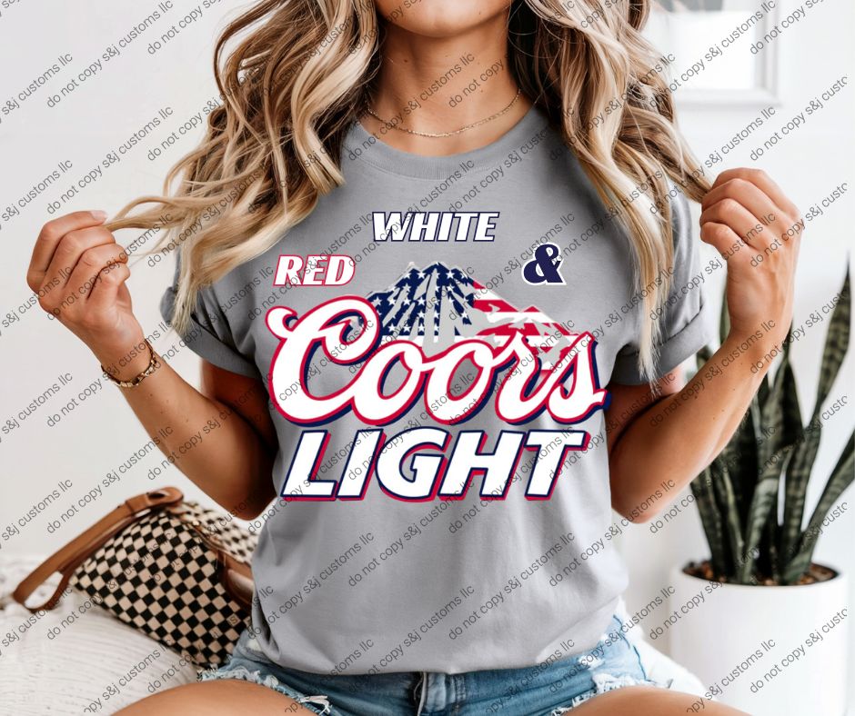 RED WHITE AND COORS LIGHT
