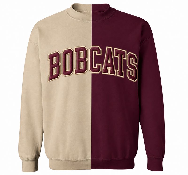 PREORDER - Bobcats Maroon/Sand Split