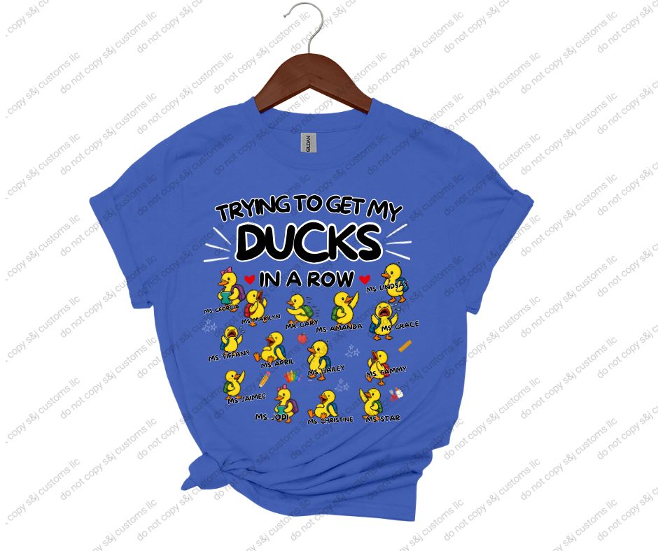 Trying To Get My Ducks in a Row
