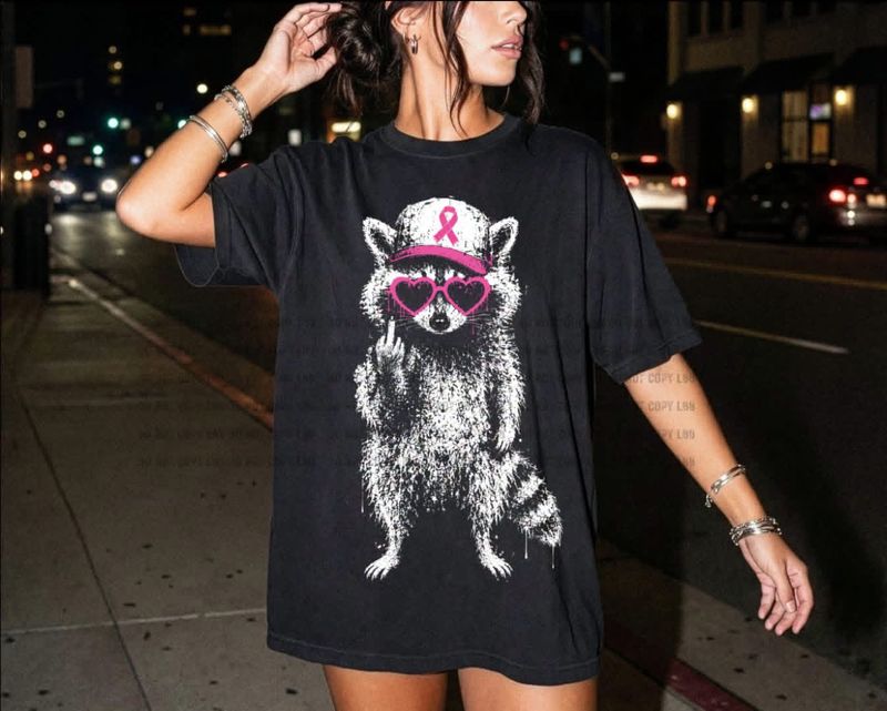 Pink Out Raccoon
