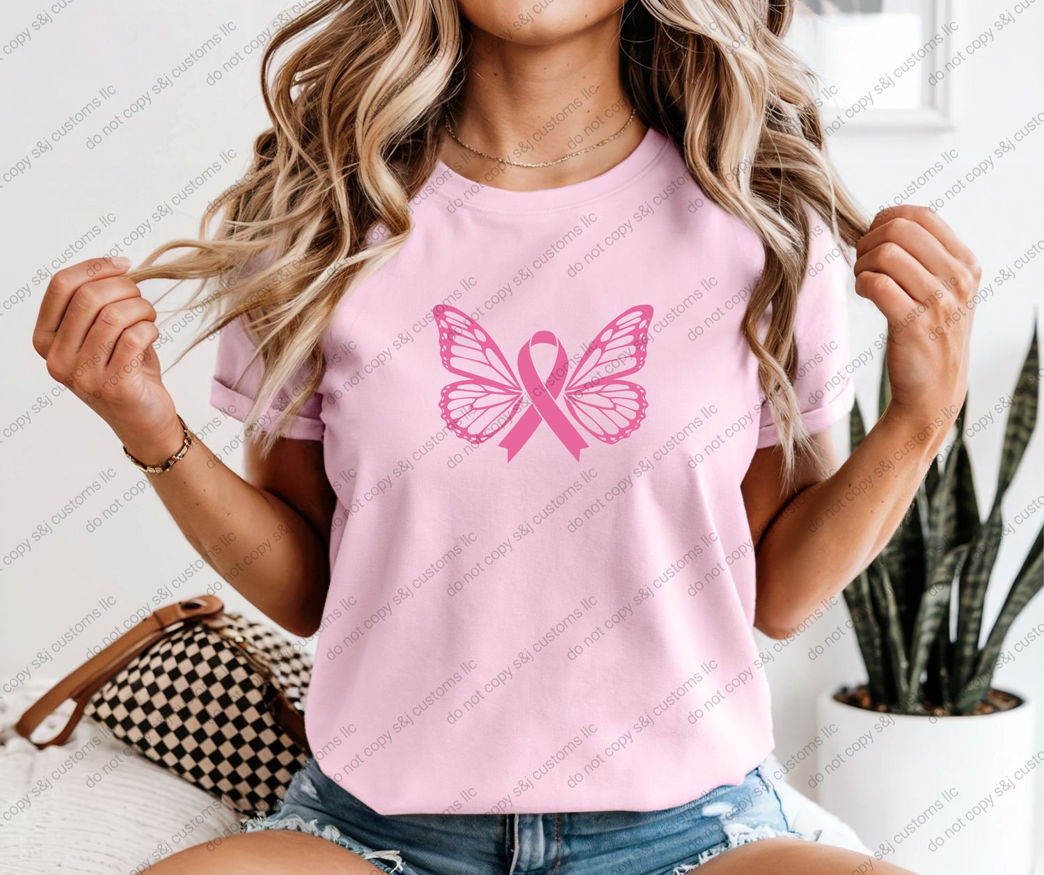 Pink Ribbon Butterfly