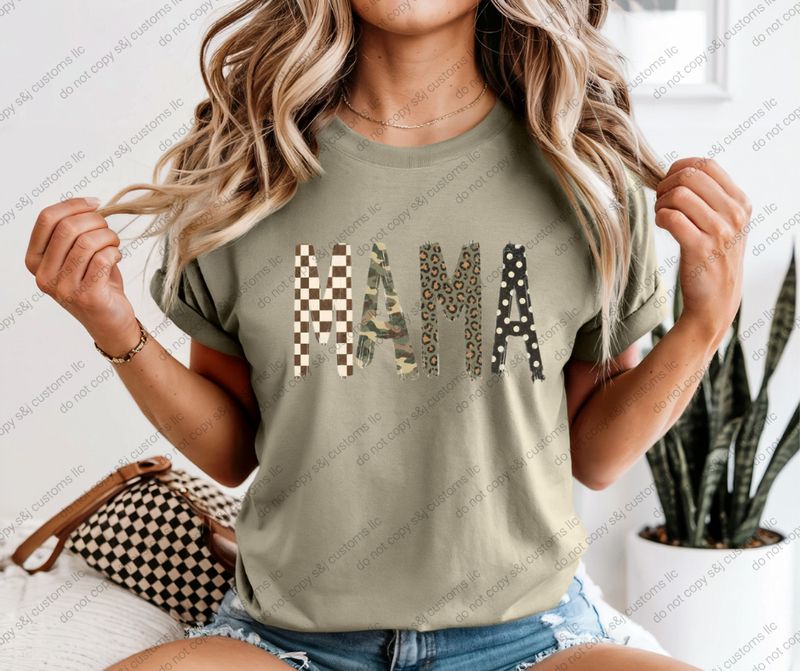 Camo/Checkered Mama