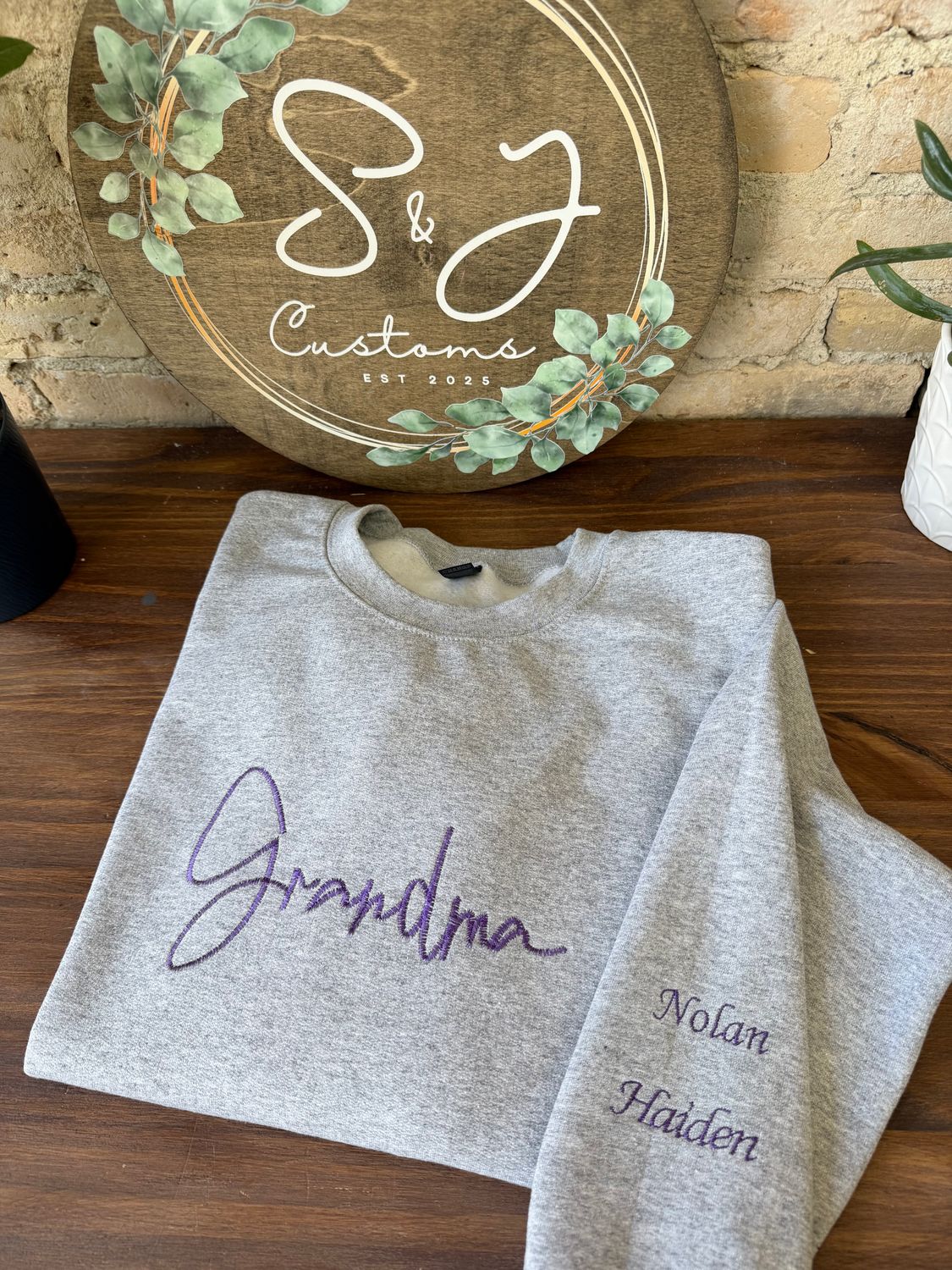 Custom Name Sweatshirt Custom Name Sweatshirt