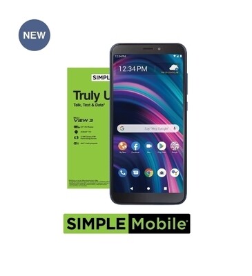 New - BLU View 3 - Simple Mobile