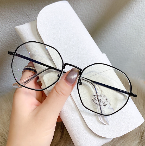 Anti Radiation Filter Geometric Glasses Black