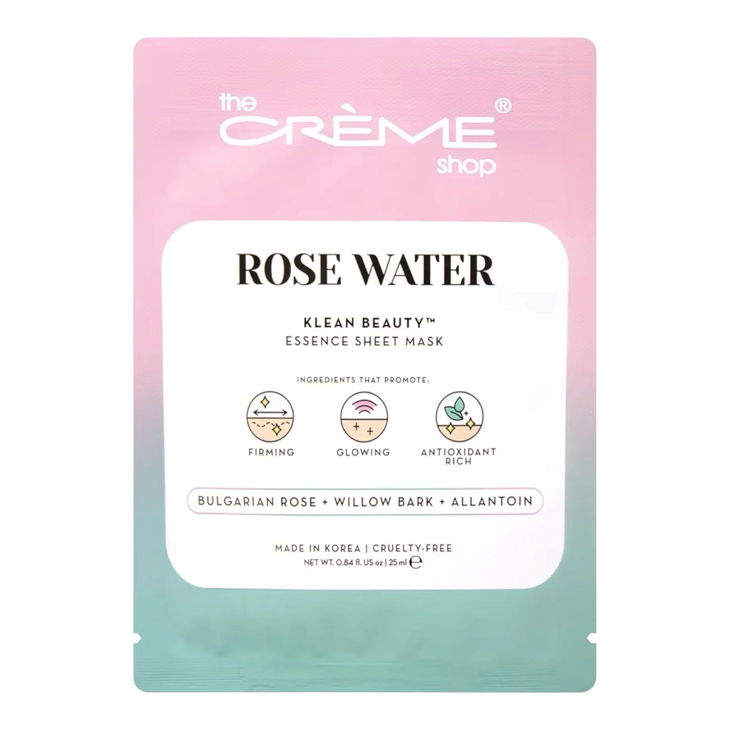 The Creme Shop - Rose Water Face Mask - Single