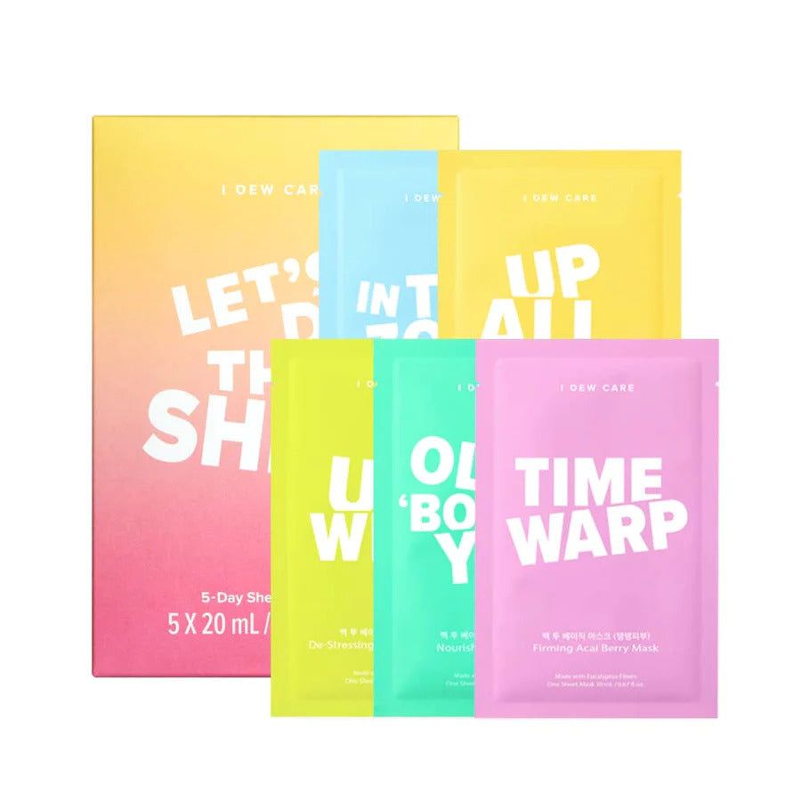 I Dew Care - Let’s do this Sheet - 5 Day Sheet Mask Set