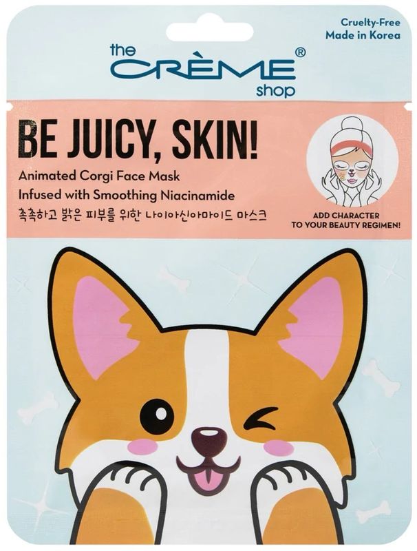 The Creme Shop - Animated Corgi Face Mask -  Box of 10
