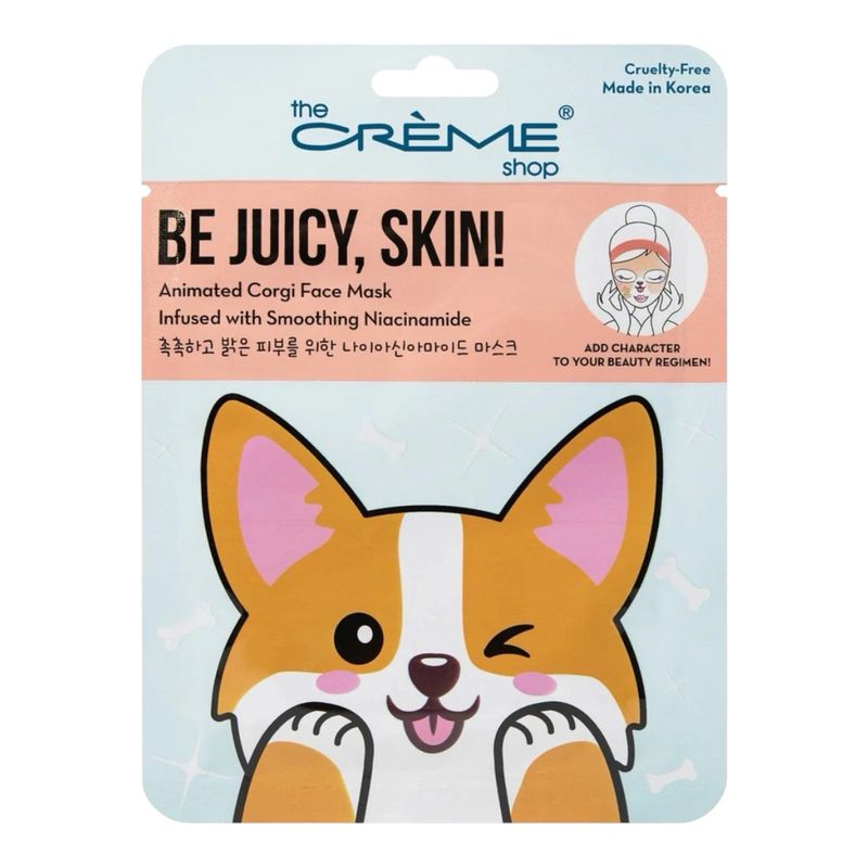 The Creme Shop - Animated Corgi Face Mask 