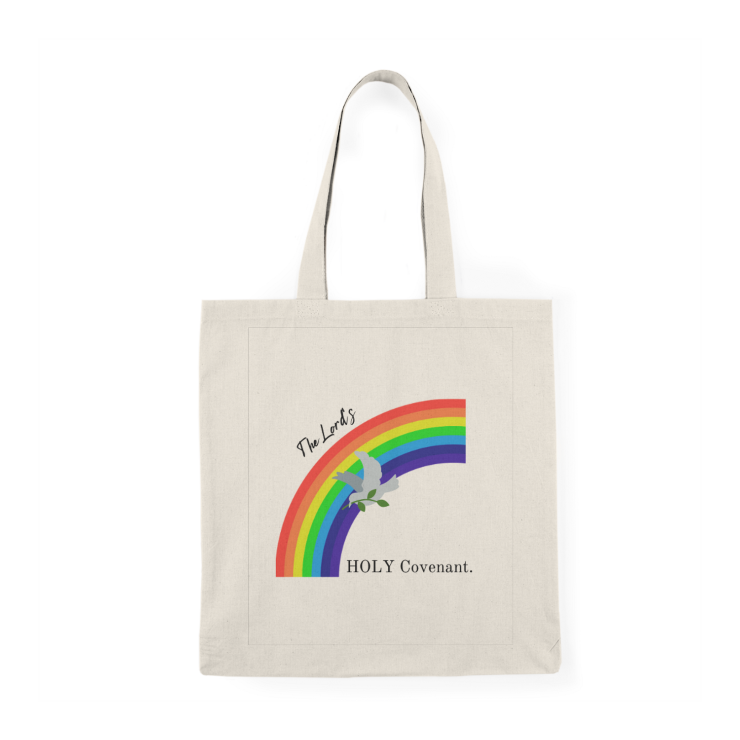 Canvas RAINBOW COVENANT TOTE BAG