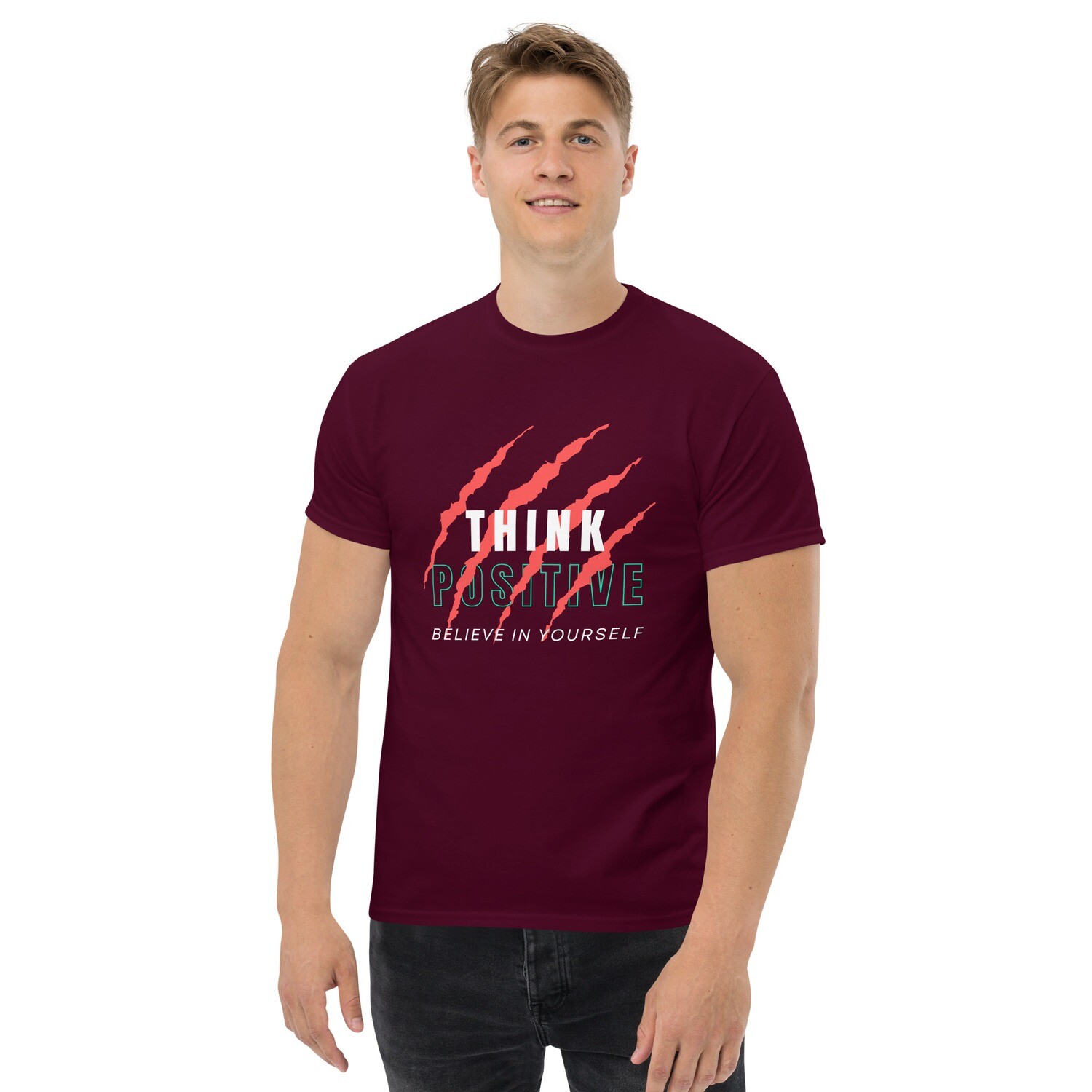 Men&#39;s classic tee (&quot;Think Positive&quot;)