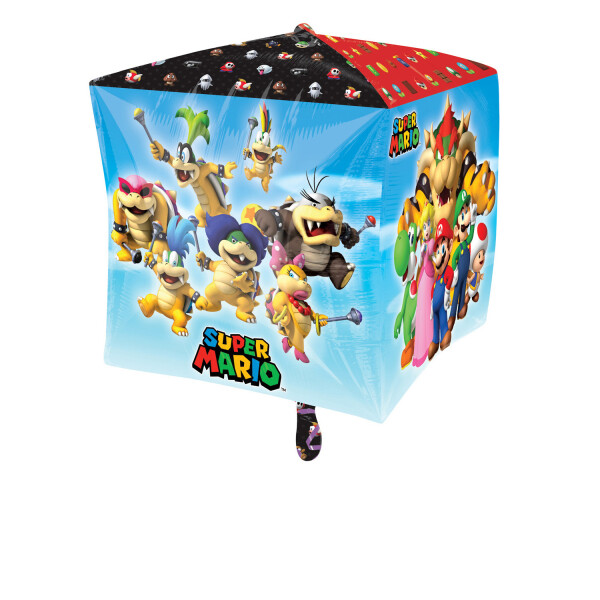 BALLON ALUMINIUM CUBE SUPER MARIO
