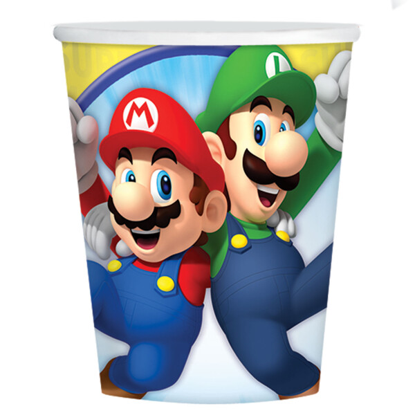 GOBELETS MARIO X8