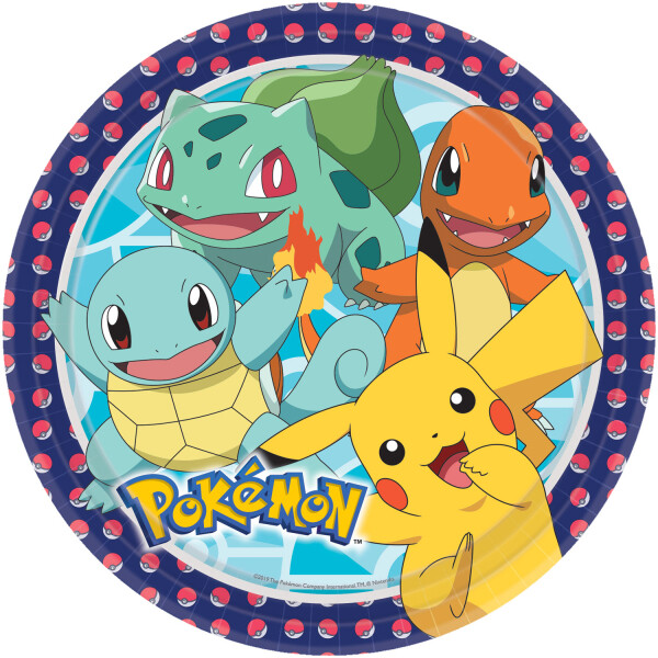 ASSIETTES POKEMON X8