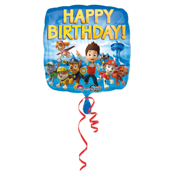 BALLON ALUMINIUM JOYEUX ANNIVERSAIRE PAT' PATROUILLE