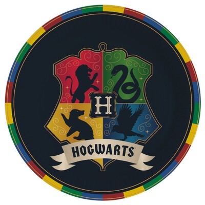 ASSIETTES HARRY POTTER 4 MAISONS HOGWARTS X8