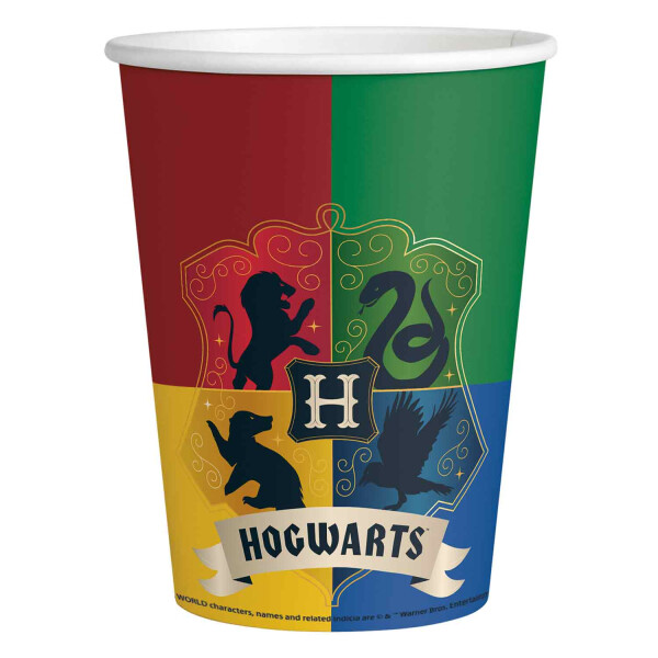 GOBELETS HOGWARTS LES 4 MAISONS X8