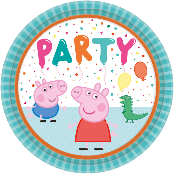ASSIETTES RONDES PEPPA PIG X8