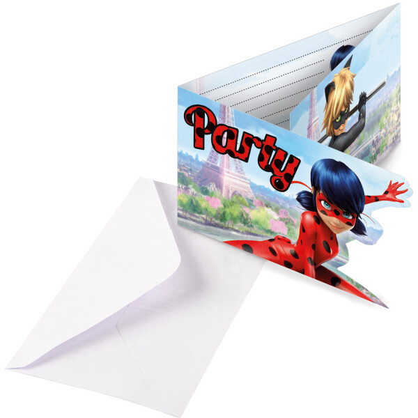 CARTONS D'INVITATION ET ENVELOPPES MIRACULOUS X8